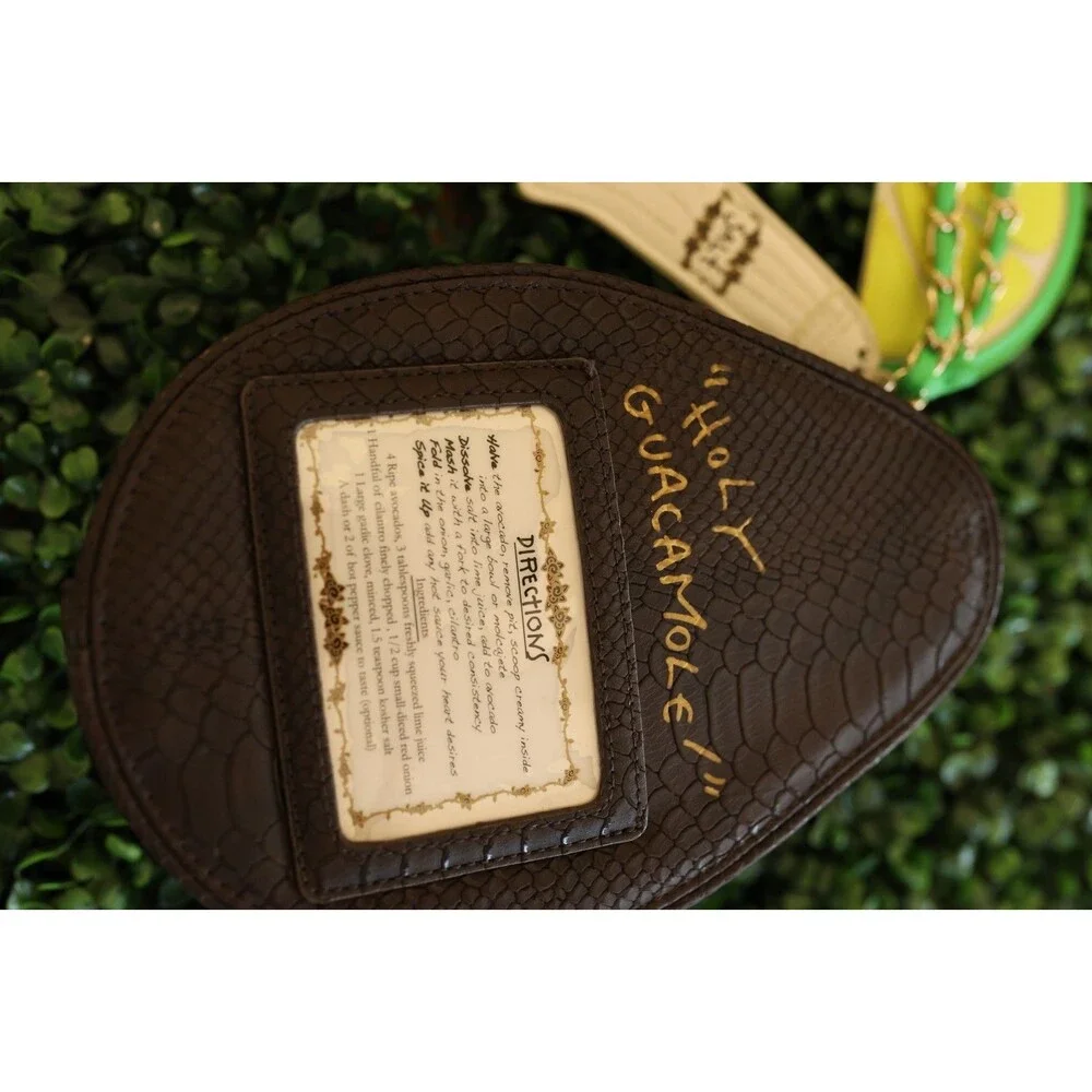 Betsey Johnson Holy Guacamole Wristlet Avocado Lime Salt Purse Kitsch Bag